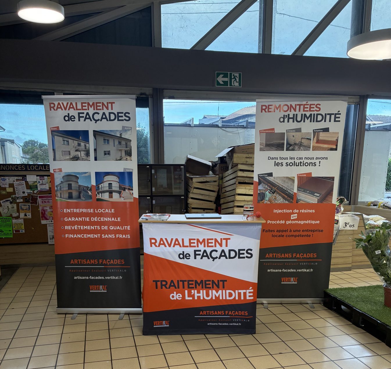 Artisans Façades présent à l&rsquo;Intermarché d&rsquo;Aureilhan